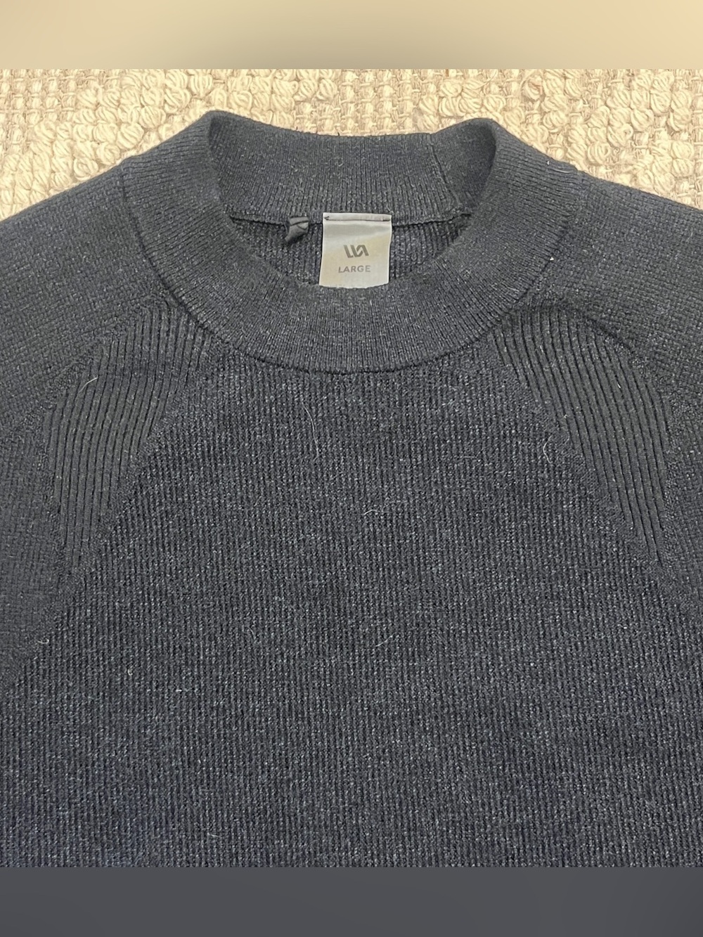 Men’s VRST Brand Gray Textured Knit Sweater